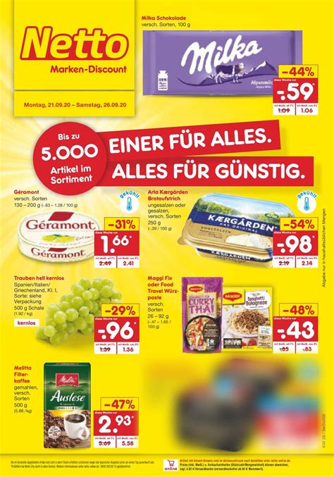 Netto Marken Discount Prospekt 21 09 26 09 2020 Rabato