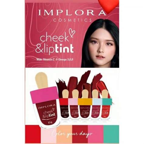 Jual Implora Cheek Lip Tint Model Ice Cream Set Liptint Pemerah