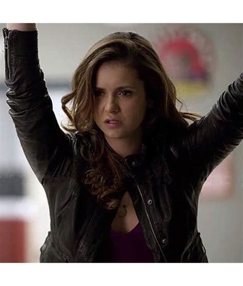 The Vampire Diaries S06 Elena Gilbert Leather Jacket