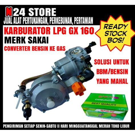 Jual Carburator Assy Lpg Caburator Converter Lpg Gx Karburator