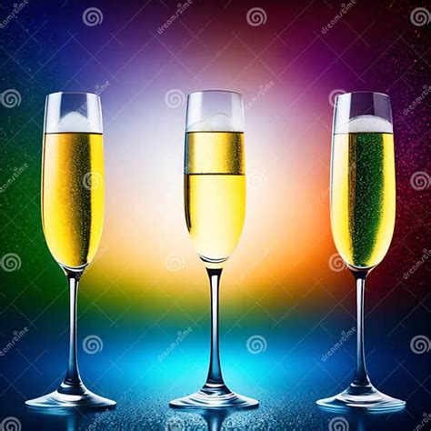 Celebration Drinks Clinking Champagne Glasses Stock Illustration Illustration Of Goggles