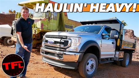 I Drive A 2020 Ford F 550 Dump Truck With Tons Of Dirt Who Says Work