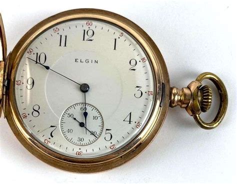 Antique Elgin Year Gold Filled Double Hunter Pocket Watch Matthew