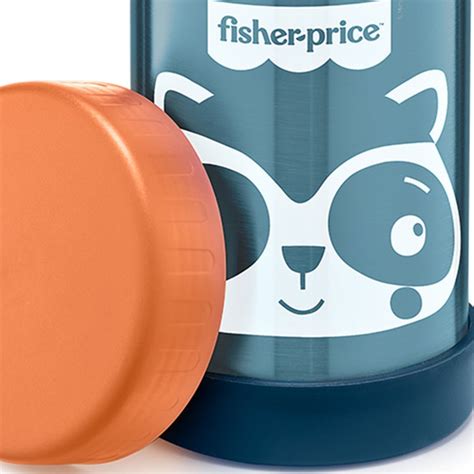 Pote Térmico para Alimentação Infantil e Aço Inox Hot E Cold Fisher Price Azul Blueberry BB