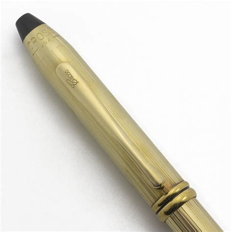 Cross Townsend Ballpoint Pen 10k Gold Filled Lined Superior Works