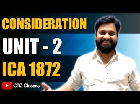 Ca Foundation Indian Contract Act Unit I Ctc Classes Youtube