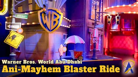 Ani Mayhem Blaster Ride Pov Queue In Warner Bros World Abu Dhabi