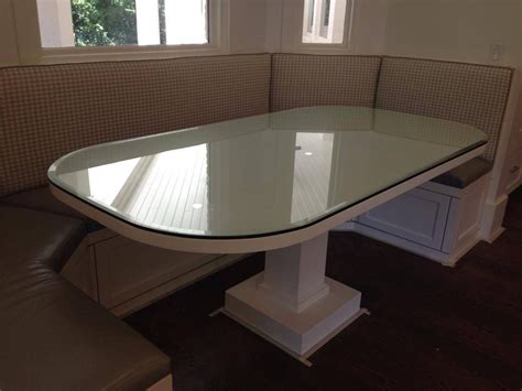 Custom Glass Table Top With Beveled Edges And Radius Corners Glass Top Table Custom Glass