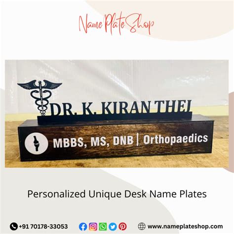 Personalized Desk Name Plates Elevate Your Workspace