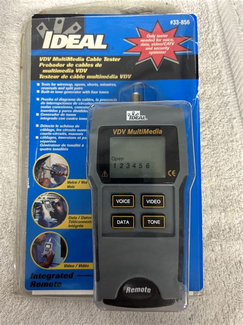 Ideal 33 856 Vdv Multimedia Cable Tester Coaxphone And Data