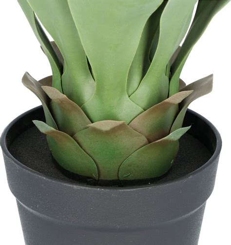 Kopu Kunstplant Agave 57 Cm In Zwarte Pot 25 Bladeren Nepplant