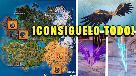 UBICACIÓN MEDALLONES DE LOS DIOSES en FORTNITE TEMPORADA 2 ARMAS