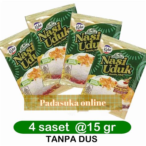 Jual KOBE BUMBU ADUK NASI UDUK NASI UDUK BUMBU ADUK 4 SACHET 15g