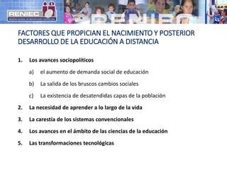 1 evolución de la educación a distancia PPT