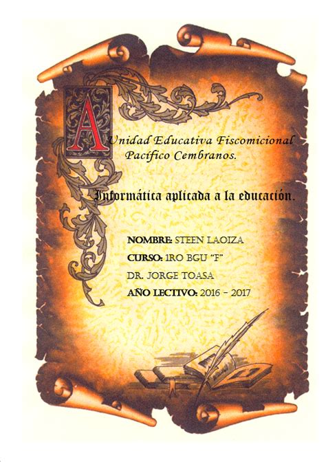 Inform Tica Aplicada A La Educaci N Ro Bgu F Caratula