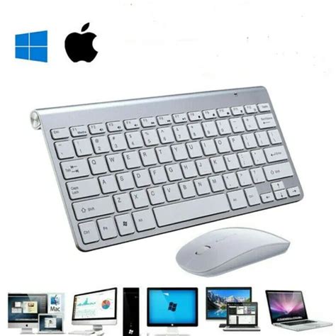 Ensemble Combin Clavier Et Souris Sans Fil Usb Mini Ghz Pour