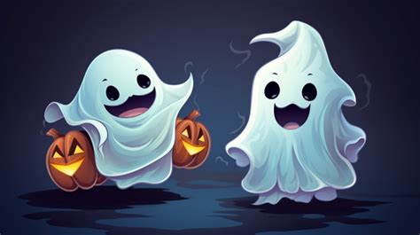 Cute Halloween Ghosts Free Stock Photo - Public Domain Pictures