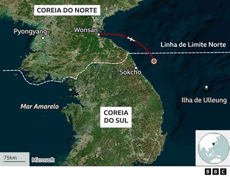 Coreias do Sul e do Norte disparam mísseis contra litoral de cada um