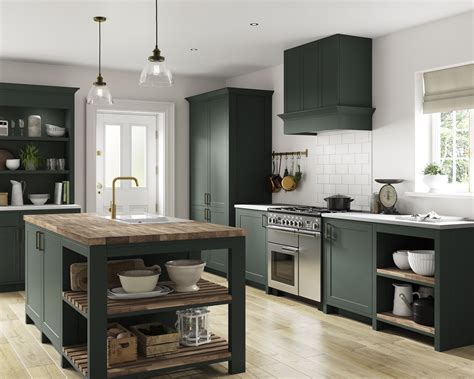 Cambridge Forest Green Benchmarx Kitchens And Joinery
