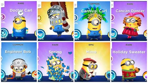 Minion Rush Doctor Carl Vs Knight Vs Carnival Carl Vs Cancan Dancer Vs