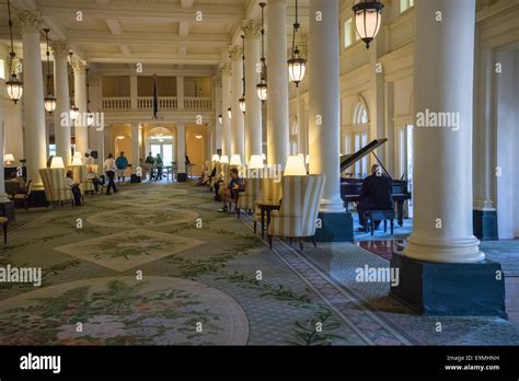 United States Virginia Hot Springs Homestead Resort Lobby Of Hotel