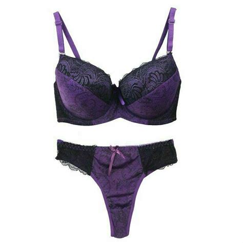 Women Sexy Lace Floral Push Up Padded Bra Sets Thongs Knickers 3246840b C D Dd E Ebay