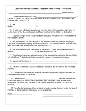 Printable California Probate Form Templates Fillable Samples