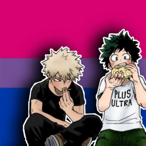 Bakudeku Pride Profile Pic Anime Cute Drawings Bi Flag