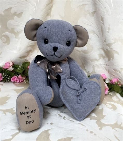 A Sweet Bear Handmade From Dads Shirt Keepsake Memory Teddy Bears