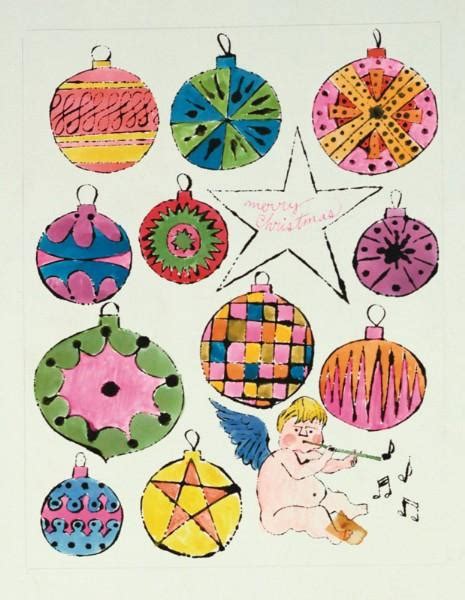 Fairy and Christmas Ornaments, c.1953 - c.1955 - Andy Warhol - WikiArt.org