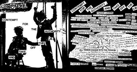 Hardcore Punk Confuse Contempt For The Authority And Take Off The