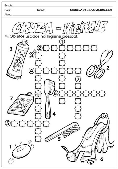 20 Atividades Sobre Higiene E Hábitos Inéditas Para Imprimir