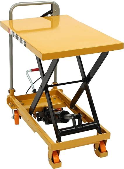 Amazon HinLIaDa Hydraulic Lift Table Cart 500lbs Capacity 30 5