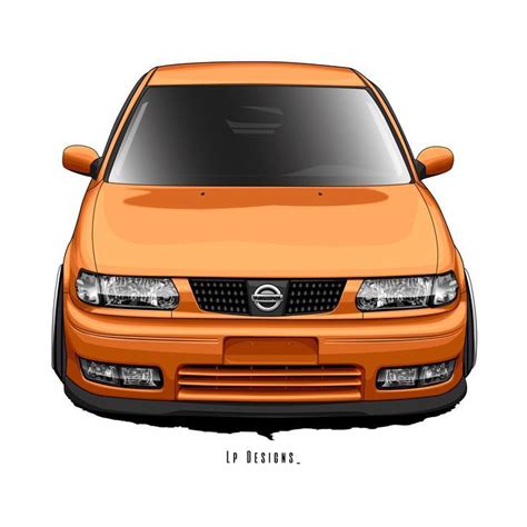 An Orange Car Is Shown On A White Background