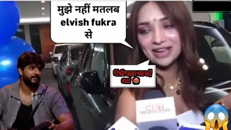 Jiya Shanker Reaction On Elvish Yadav Fukra Insaan Elvishyadav