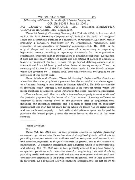 gr   july   pci leasing  finance