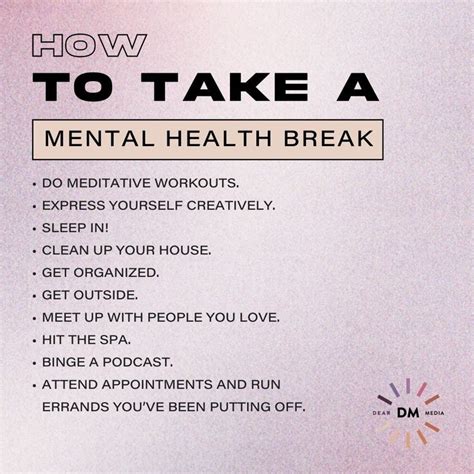 Signs You Need A Mental Health Day Dear Media New Way To Podcast