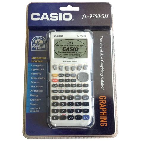 Casio Fx 9750gii Graphing Calculator With Icon Based Menu White Shopee Philippines