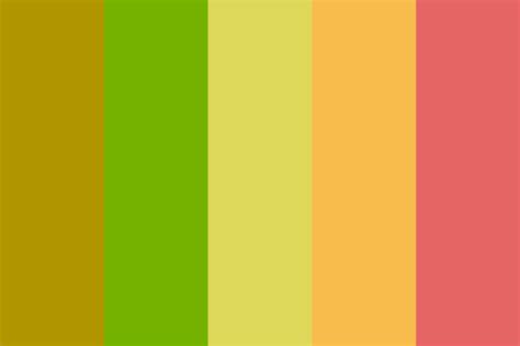 Four Tier Color Ranking Color Palette