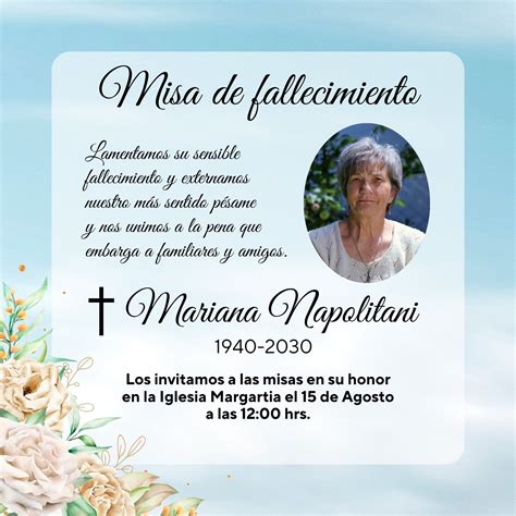 Plantillas De Invitaciones Para Funerales Gratuitas Plantilla De