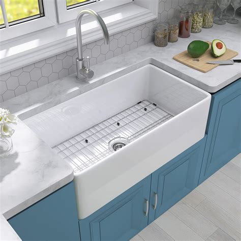 Buy Getpro Inch Farmhouse Sink Classic Fireclay White Farmhouse