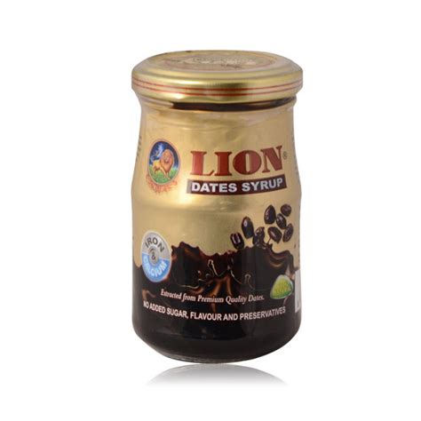 Lion Dates Syrup Jar Case