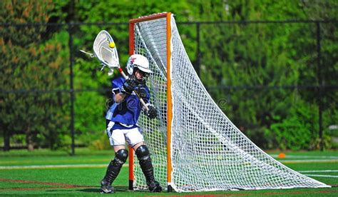 Lacrosse Youth Girls Goalie Editorial Photography - Image: 19772082