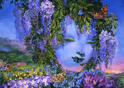 Puzzle Josephine Wall Il Misterioso Glicine 1 000 Pezzi Puzzle Mania It