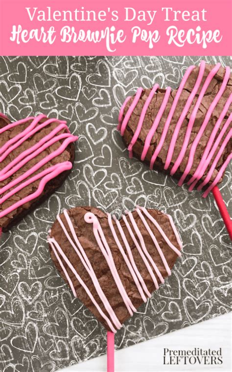 Valentine S Day Heart Brownie Pops Recipe