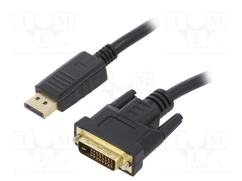 CC-DPM-DVIM-6 GEMBIRD - Cable | DisplayPort plug,DVI-D (24+1) plug; PVC ...