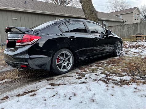 Flush 2014 Honda Civic With 17x9 Enkei Tfr And Lexani Lx Twenty 24540 On