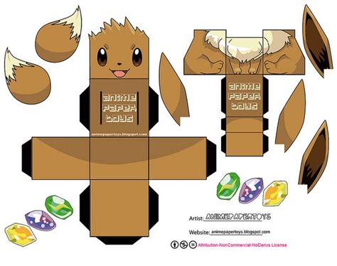 Free Papercraft Template Printable Pokemon Templates Images