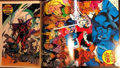 X Men Marvel October Gatefold Cover Jim Lee Ebay