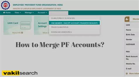 Step To Merge Your Multiple Pf Account Online Via Epfo One Employee One